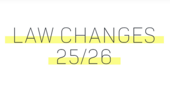Law Changes 2025/26